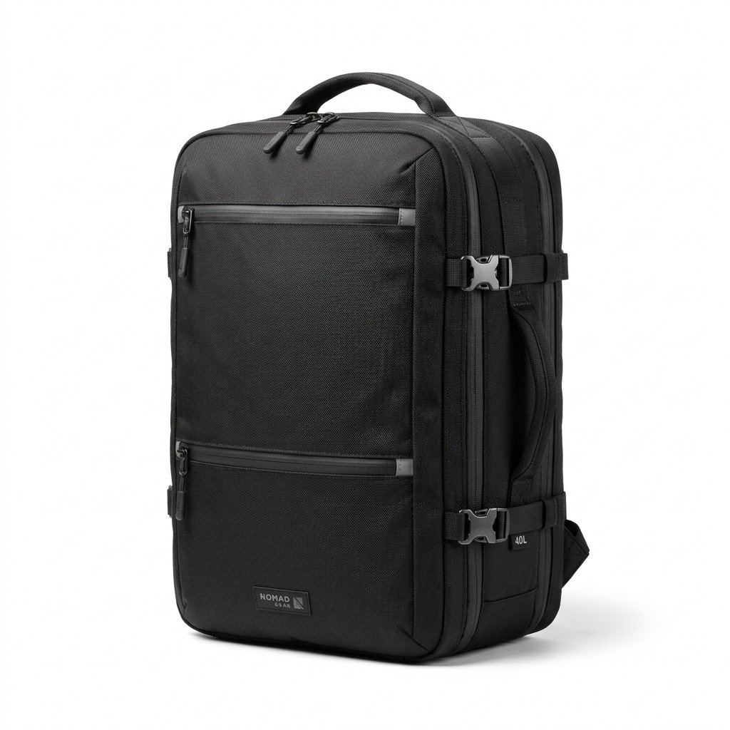 40L expandable flight approved travel backpack